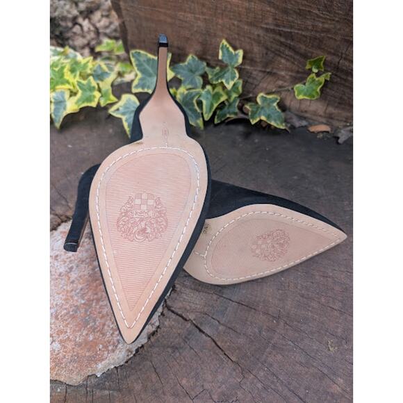 VINCE CAMUTO Metseya shooties black suede size 10M Stiletto heel NWOT - Picture 6 of 9